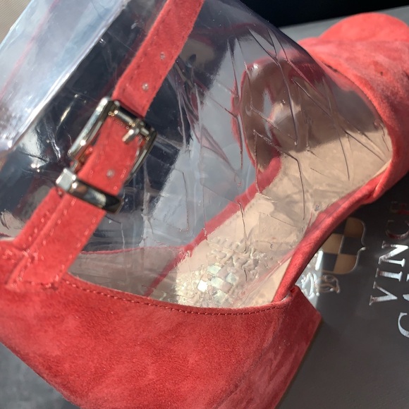 Salmon suede 2-inch heels - Picture 6 of 6